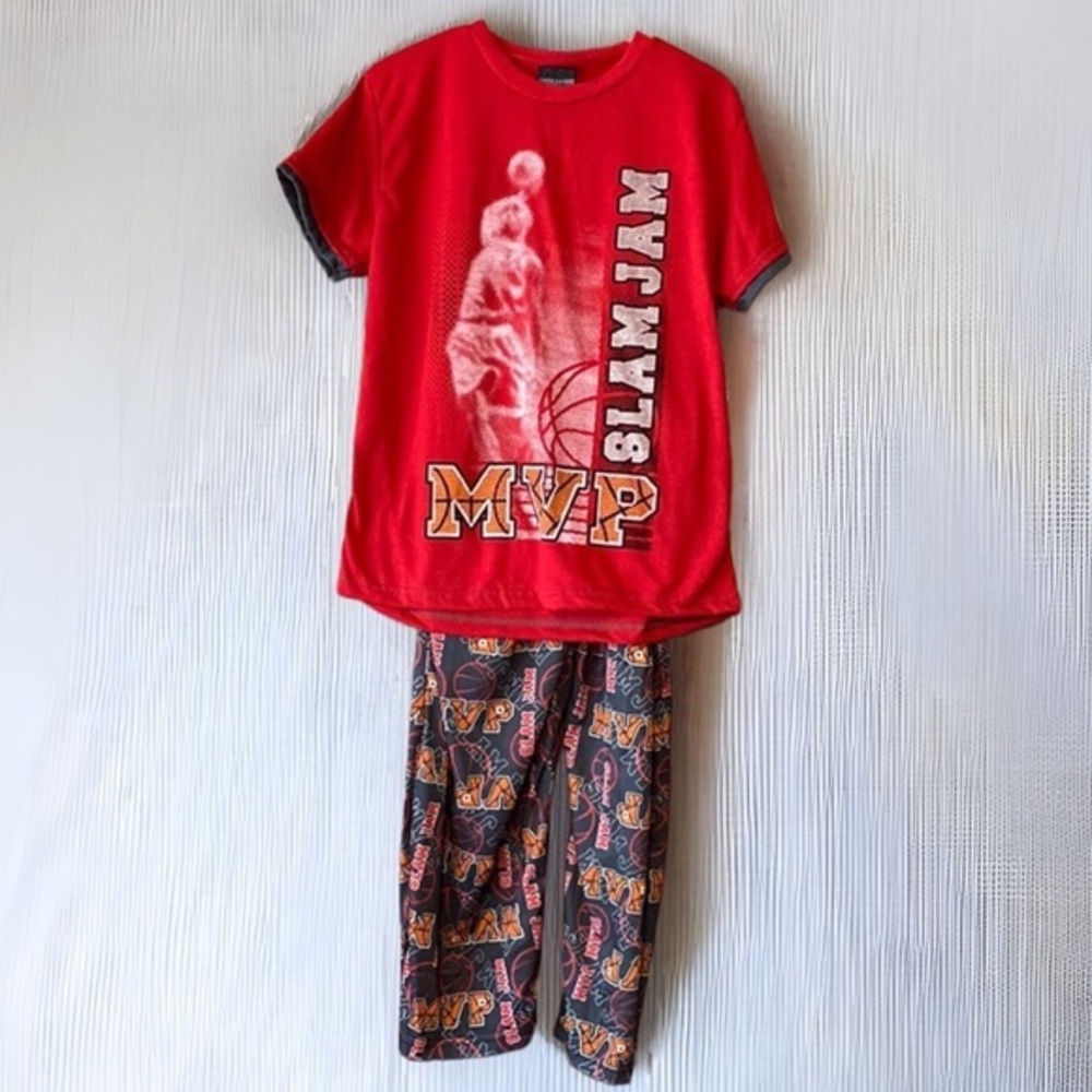 NEW Boys 3 piece basketball‎ MVP pajama PJ set